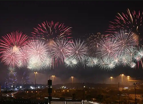 中牟县焰火晚会